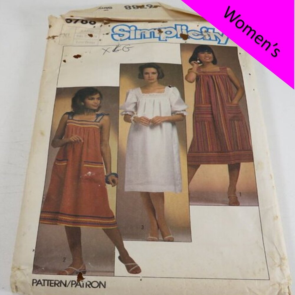 Simplicity 6788 Clothing pattern 22-24 Sundress, Dress